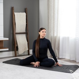 Hero Lyfe Yoga Mat – “We the People” Skull Engraving, Non-Slip Black TPE, 72" x 24" x 6mm, Patriotic Fitness Mat for Veterans and First Responders