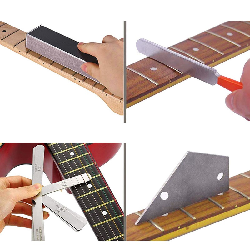 18PCS Set Guitar Luthier Tool Set Multifunctional Guitar Maintenance Kit