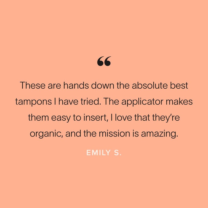 Cora Organic Applicator Tampons | Regular Absorbency | 100% Organic