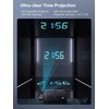 Projection Alarm Clock for Bedroom, Alarm Clock with 350° Rotatable