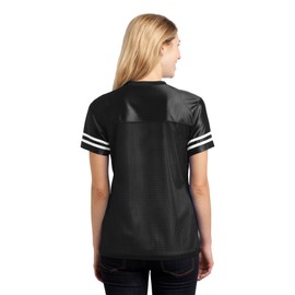 SPORT-TEK Women's PosiCharge Replica Jersey XXL Black/White