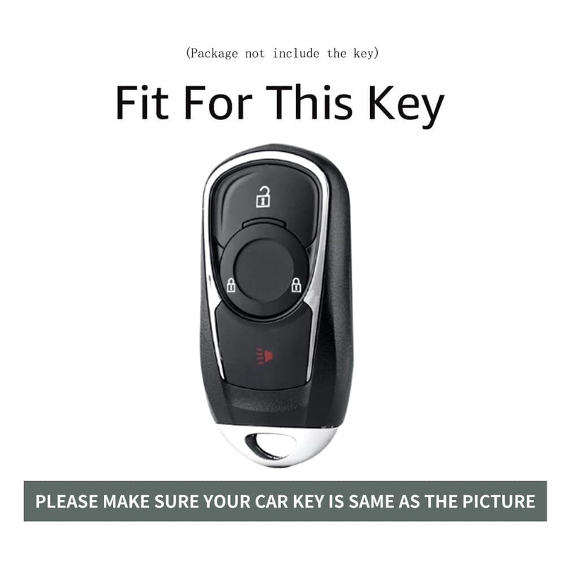 ontto 3 buttons Car Key fob Cover compatible with Buick