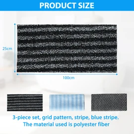 3 PCS Japanese Exfoliating Towel Exfoliating Shower Towel Extra Long Cloth for Men and Women Body Cleansing Dead Skin Removal and Massage(Black,Blue)