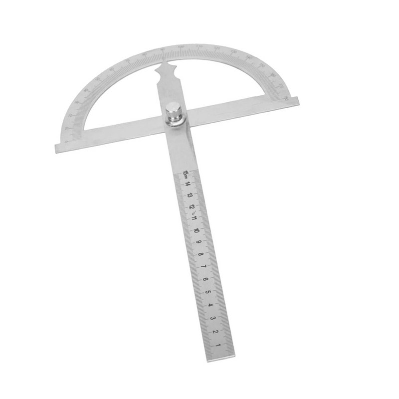 Stainless Steel Protractor, 0-180 Degrees, 15 cm, Digital Inclinometer, Protractor,