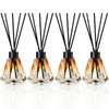 Reed Diffuser, 4pcs Reed Diffuser Empty Bottles with 20pcs Reed