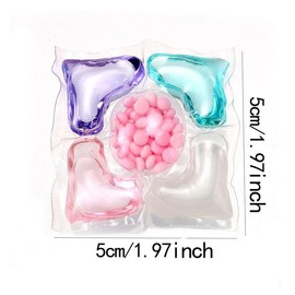 5 in 1 Laundry Beads, 30/50pcs/set Long Lasting Fragrance Detergent Beads, Anti-static Pastel Laundry Balls, Laundry Tools & Accessories for Home Use:_Multicolor_50pcs