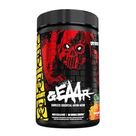 MUTANT GEAAR | 9.4g of EAA Powder + Arginine, 7g BCAAs, 4g Leucine, Electrolytes, Coconut Water, No Artificial Colours or Flavours | 30 Servings | Peach Mango | 378g