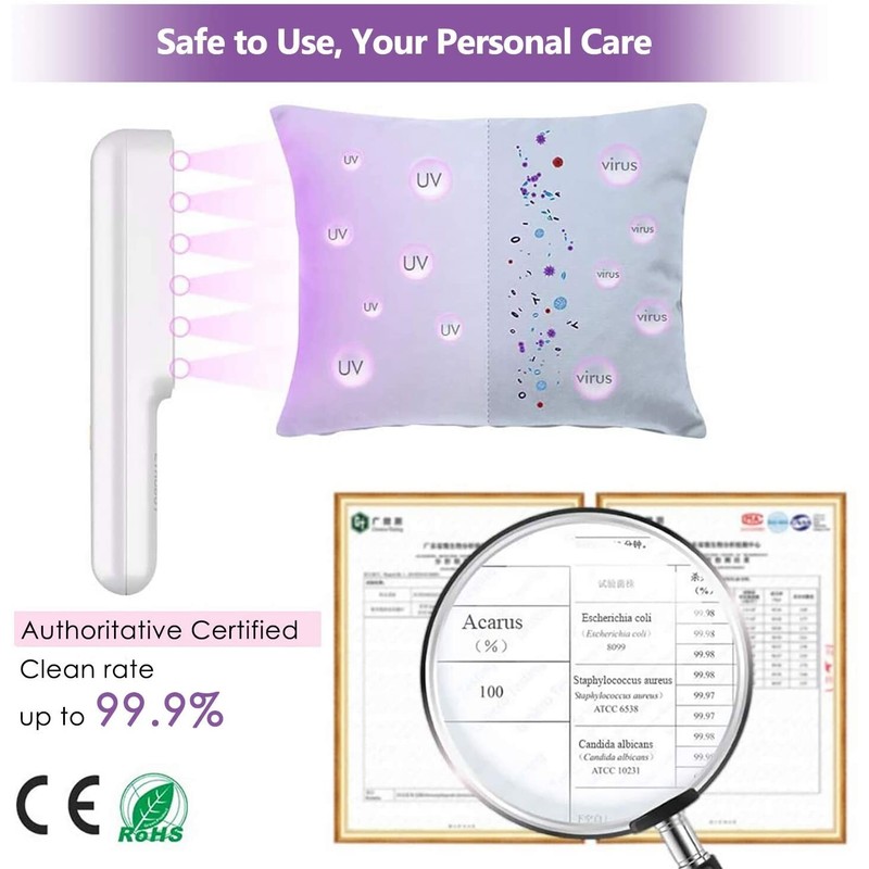 ETROBOT UVC LED Handheld Wand Rechargeable for Home, Office, Travel