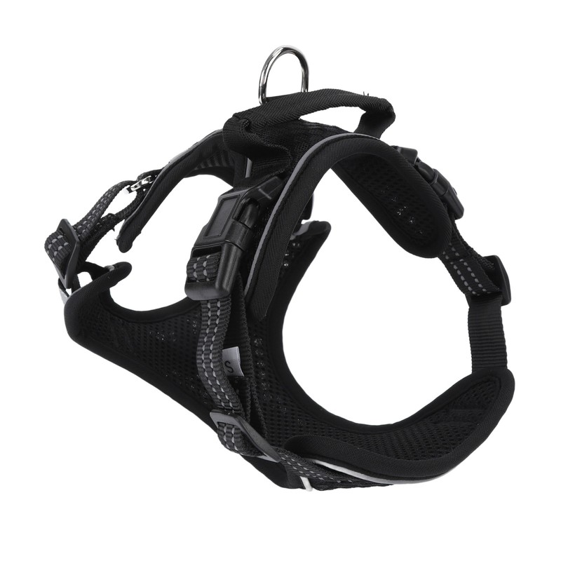 Dog Harness Adjustable Comfortable Reflective Strip Safety Mesh Dog Vest