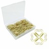 Kemcatui 100Pcs Gold Heart Shaped Paper Clips, Mini Lovely Paperclips