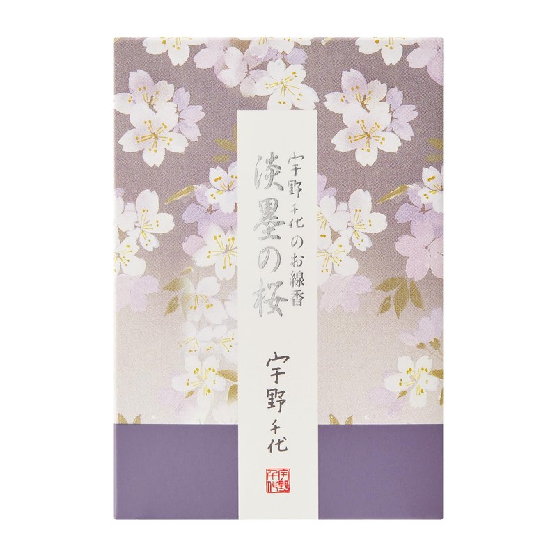 Uno Chiyo Incense Sticks, Light Ink Cherry Blossoms, Mini, Approx.