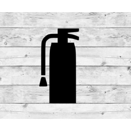 Fire Extinguisher Decal | Fire Extinguisher Vinyl Decal | Fire Extinguisher Sticker | Fire Decal | Fireman Decal | Firefighter Decoration