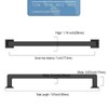 9BUILD 6 Pack 7 Inch Matte Black Cabinet Handles -