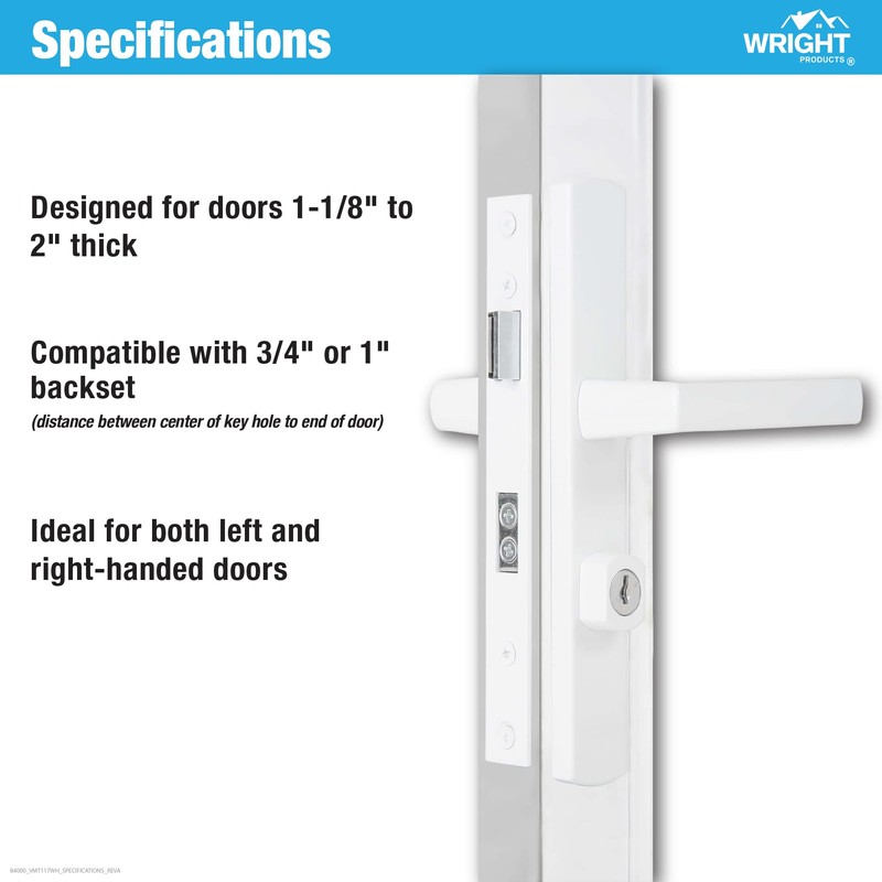Wright Products - Serenade Mortise Keyed Lever Mount Latch with