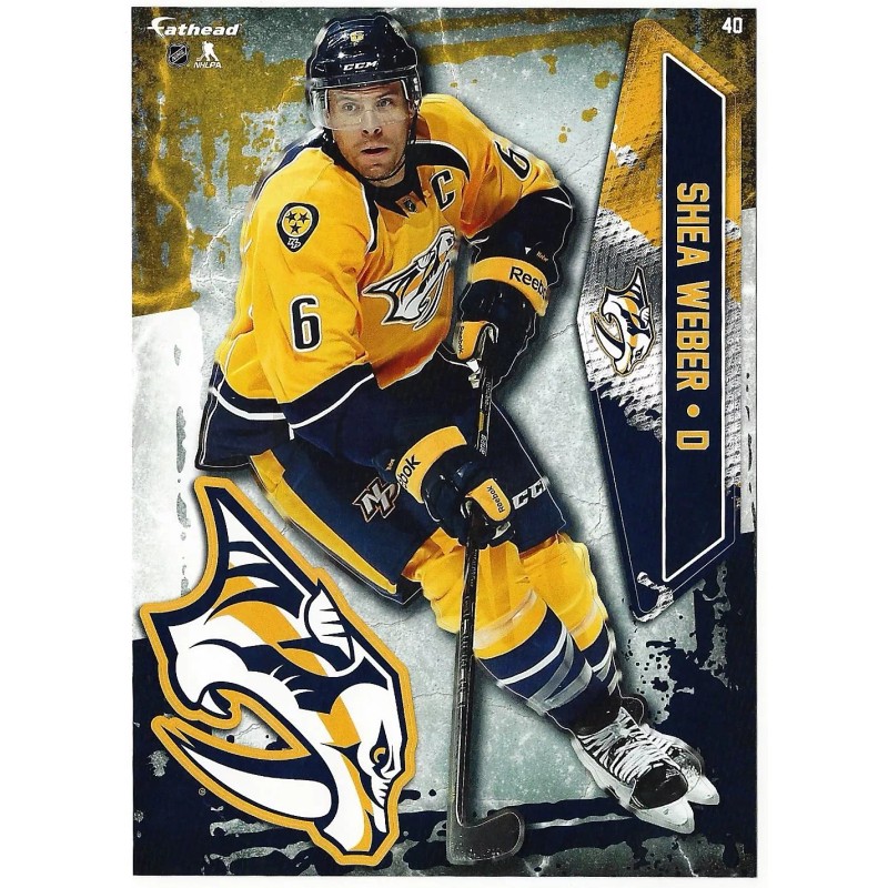 Fathead SHEA WEBER FATHEAD TRADEABLES NASHVILLE PREDATORS LOGO REMOVABLE STICKER