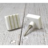 ARTISNO Square Marble Brass Knob, Modern Cabinet Knob, Decorative Hardware,