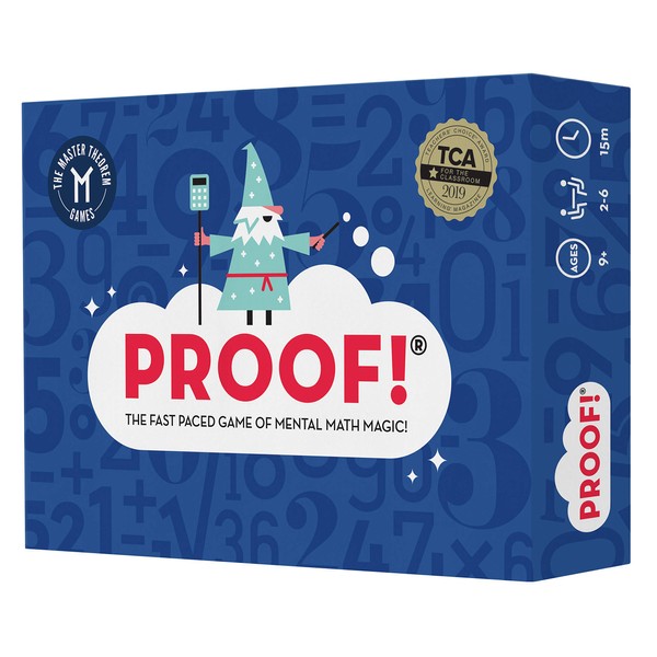 Proof! Math Game - The Fast Paced Game of Mental Math Magic - Teachers’ Choice Award Winning Educational Game, Ages 9+