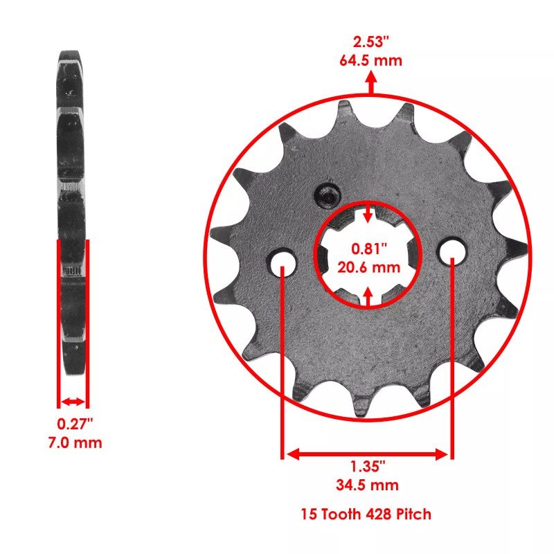 Celox Drive Chain & Sprockets Kit for Yamaha Serow 225
