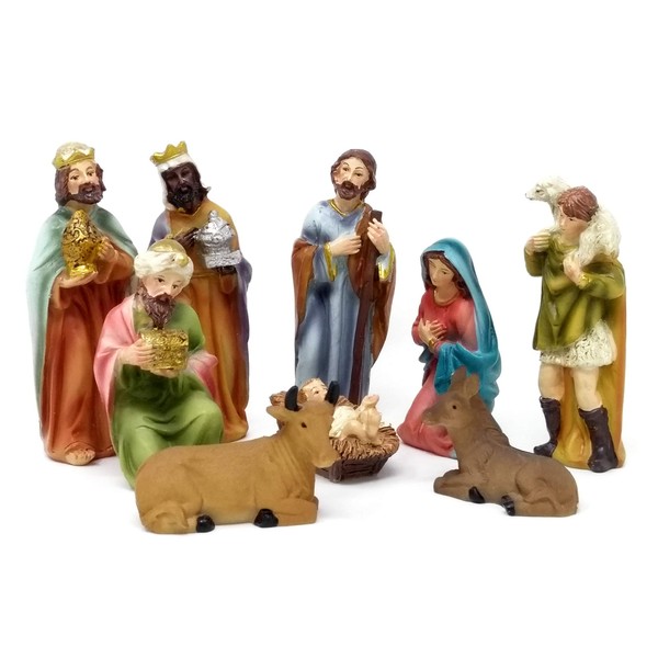 ToCi Nativity Figures Set of 9 Figures (11 cm) for