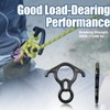AOKWIT 50KN Rescue Figure, 8 Descender Large Bent-Ear Belaying and