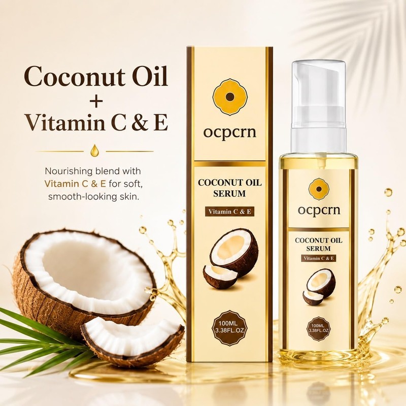 Suero de aceite de coco Ocpcrn con vitamina C y