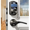 Veise Keyless Entry Door Lock with 2 Lever Handles -
