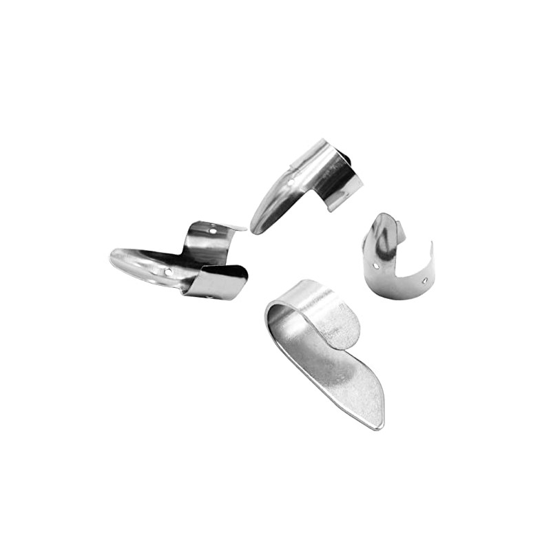 vhbw Finger Pick Set 1x Thumb Pick, 3x Fingerpick Guitar