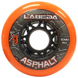 Labeda Wheels Inline Roller Hockey Gripper Asphalt Outdoor Orange 76mm 85A x1