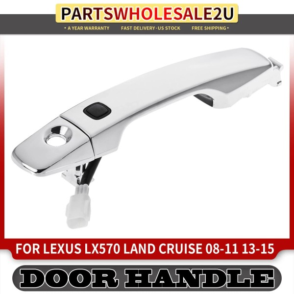 Unbranded Front Left Chrome Exterior Door Handle w/ Keyhole for