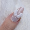Angel Pink Handmade Nail Tips Satin Transparent Gloss - Short