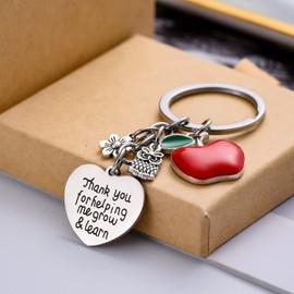 Teacher Appreciation Gift Graduation Keychain Mom Key Chain Grandma Mothers Day Grad Thanksgiving Christmas Presents