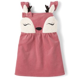 Gymboree,and Toddler Embroidered Sleeveless Skirtall Jumpers,Flora Deer,5T