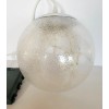 Plow & Hearth 8" Frosted Lighted Globe Hanging Decor Indoor