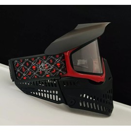 JT Paintball NEW JT Proflex ICE Red Black Translucent  Paintball Mask Goggle - Thermal Lens