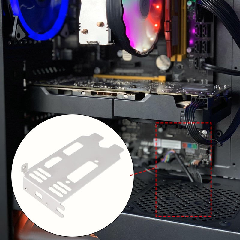 Create idea Low Profile Bracket Compatible with MSI GTX1050 LP