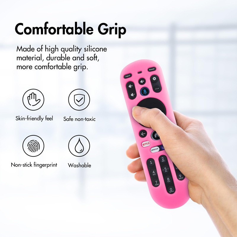 LEFXMOPHY Hot Pink Cover for Xumo TV Remote, Silicone Case