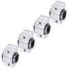 Kozelo 4pcs SCV12UU Linear Slide Block 12mm Bore Steel Linear