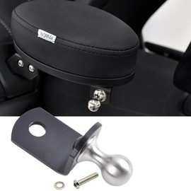 Panical Passenger Armrest Accessory Mounting Base Kit for Honda Goldwing GL1800 2018-2026 304 Stainless Steel 17mm TPU Ball Head Universal 0.6'' 5/8''