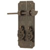 Antique Handles Plum Orchid Bamboo Chrysanthemum Chinese Retro Antique Brass