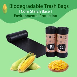 Biodegradable Camping Toilet Waste Bags & Trash Bags, 8 Gallon Compostable Porta Potty Liners for Outdoor, Hiking, and Travel, Leak-Proof and Odorless Design for 5 Gallon Buckets