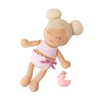 LullaBaby Plush Baby Bath Doll - Light-Brown Hair & Olive