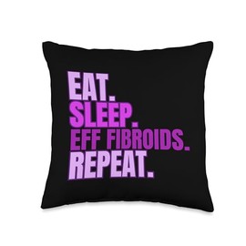 Uterine Fibroids Myoma PMS Period Awareness Support Women Throw Pillow