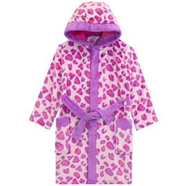 Harry Bear Girls Dressing Gown Animal Print Pink 12-13 Years
