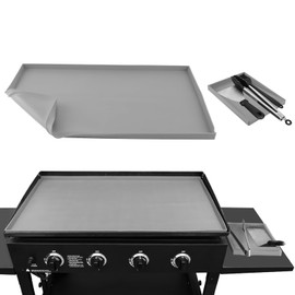 Utheer 36" Silicone Griddle Mat & Spatula Mat for Blackstone Griddle, Heavy Duty Food Grade Silicone Griddle Mat,All Season Cooking Protective Griddle Grill Cover,36 inch Blackstone griddle cover,Gray