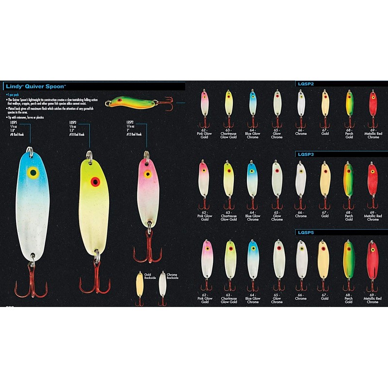 Lindy LQSP263 Quiver Spoon Chartreuse Glow/Gold, 1/16