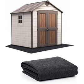 10 x 10 FT Outdoor Storage Shed Mat, Waterproof Storage Shed Flooring Mat, Anti-Slip Patio Furniture Floor Scratch Prevention Mat, Dustproof Outdoor Carport Mat