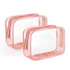 Heatunk TSA Approved Clear Makeup Bags - 2 Pack Small