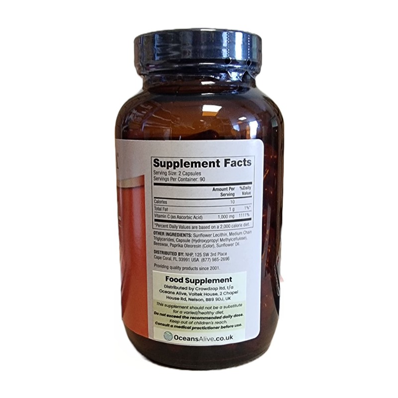 Mercola Liposomal Vitamin C Dietary Supplement, 1,000mg per Serving, 90