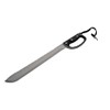 Black Stainless Steel Blade Rubber Handle 24.75 inch Machete Knife