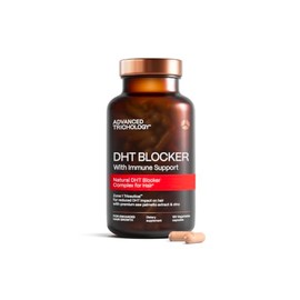DHT Blocker - Suplemento para el crecimiento del cabello para adelgazamiento genético para hombres y mujeres | Aprobado* por la Asociación Americana de Pérdida del Cabello | Garantizado, respaldado